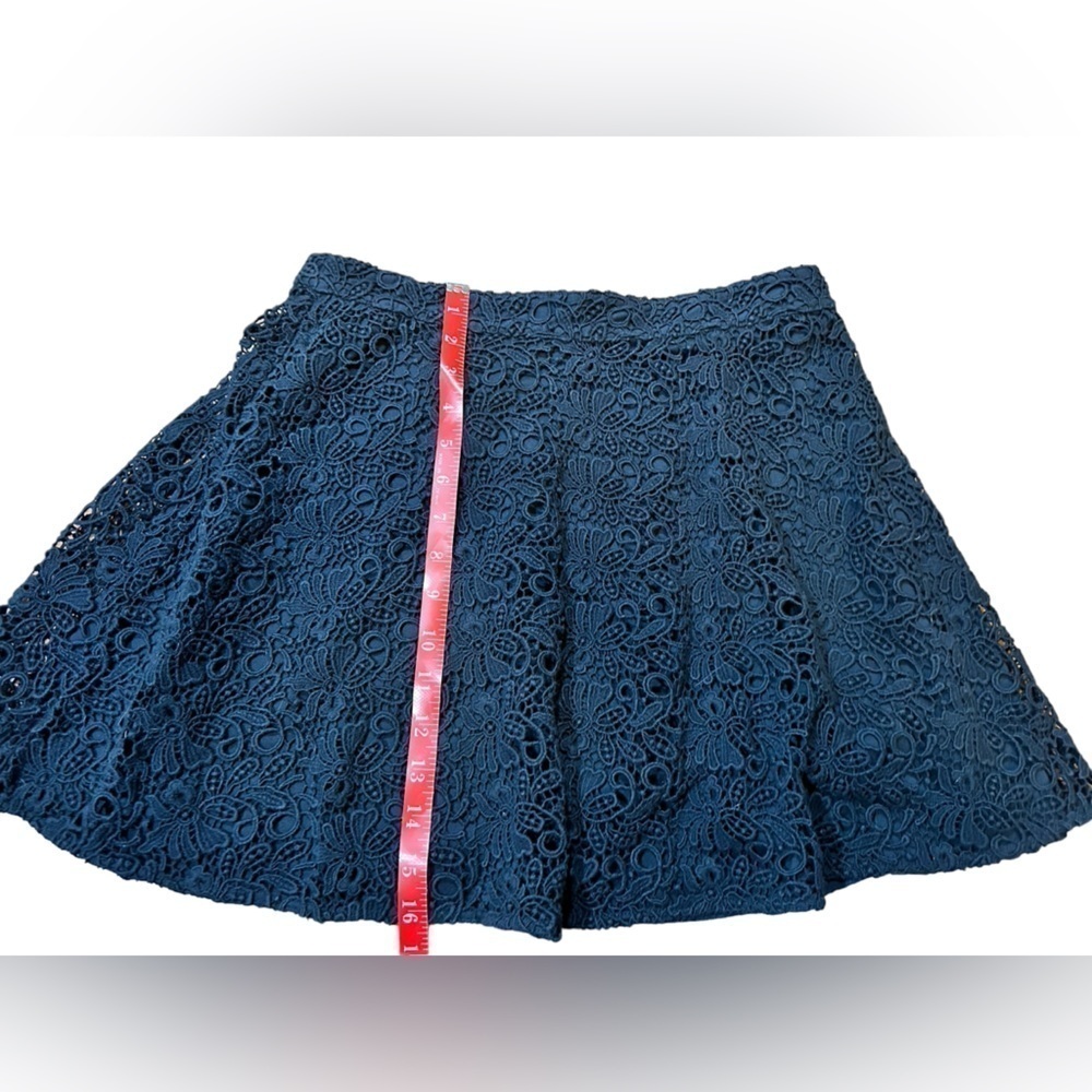 Club Monaco Navy Lace Skater Skirt Sz. 6 - Picture 7 of 8